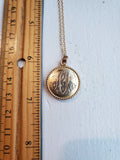 Antique Victorian Edwardian 10K Solid Gold Diamond Starburst Round Shape Photo Locket, Monogram AK, Personalized Pendant