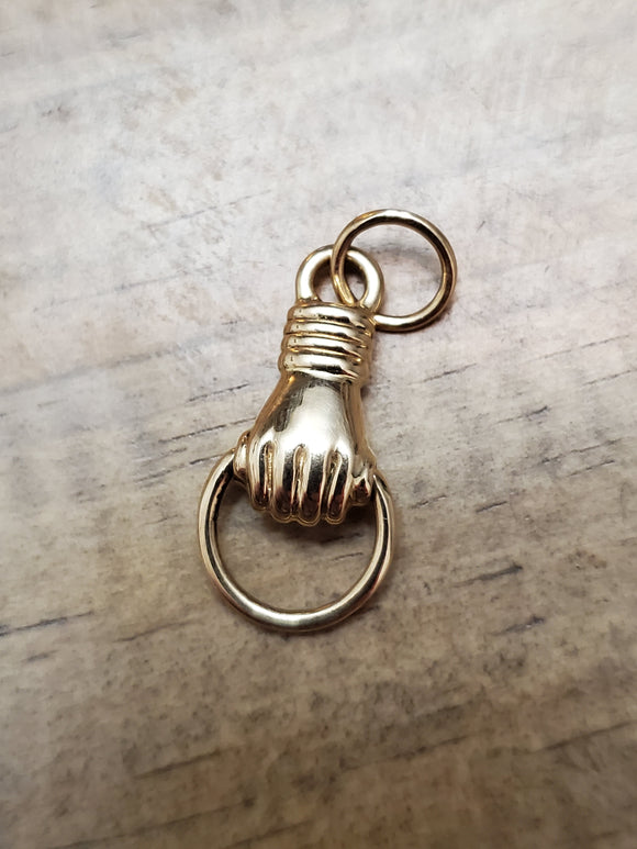 14K Victorian Inspired Hand Connector