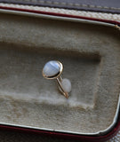 Vintage Antique 14K Bezel Star Sapphire Cabochon 3.44 CT Solitaire Engagement Cocktail Conversion Ring, Size 6.25, Gift for Her
