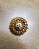 Victorian 14k diamond locket brooch