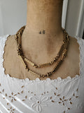 Georgian Regency 18K Gold Ornate Link Sautoir Long Chain Necklace, 42 Inches
