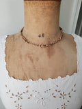 Antique Gold Filled Ornate Pocket Watch Chain, 16&3/8 Inches, Choker Necklace