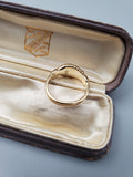 Vintage Retired James Avery 14K Yellow Gold Fede Gimmel Hands Friendship Ring, Size 5.75
