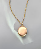 Antique Victorian 14K Gold Moss Agate Photo Locket, Gift for Her
