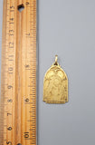 Vintage 18K Gold Saint Joseph Jesus Charm Pendant, Lucky Charm, Christian, Catholic, Talisman