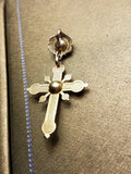 Antique Iberian Rose Cut Diamond 18K Gold Christian Cross Pendant, Crucifix Religious Charm Pendant