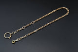 Antique Gold Filled Ornate Link Chain Necklace, Watch Fob Chain, Locket Chain, Choker, Gift for Her